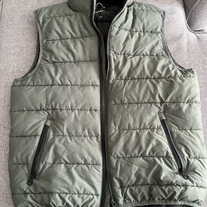 Men's Green Puffer Vest
